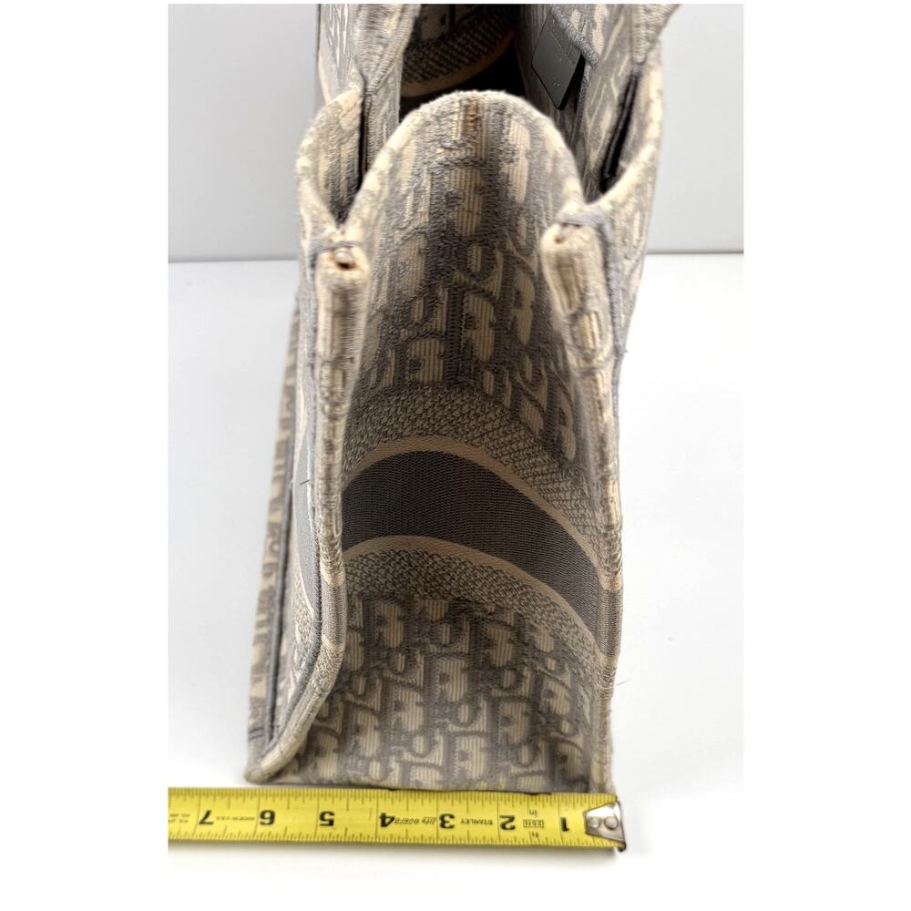 Christian Dior Gray Oblique Medium Book Tote - Picture 8 of 16